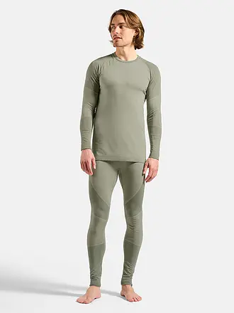 ODLO | Herren Unterziehsirt Natural Merino 260 1/2 Zip | hellgrau